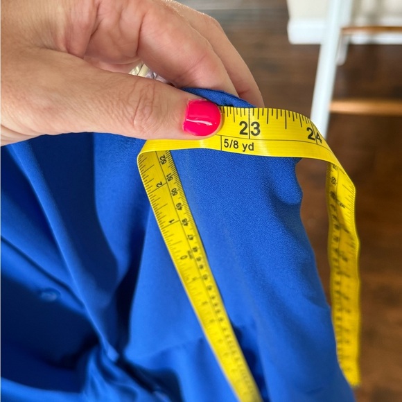 Nine West Blue Sleeveless Button-Down Dress. Sz XL - Picture 7 of 8